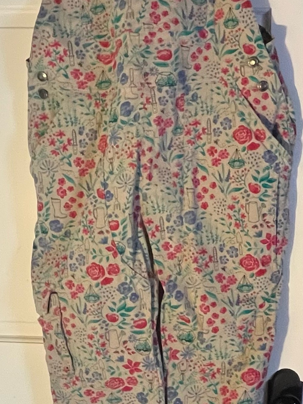 NWOT Duluth Trading Heirloom Gardening Floral Print Women's Overalls - Picture 2 of 5